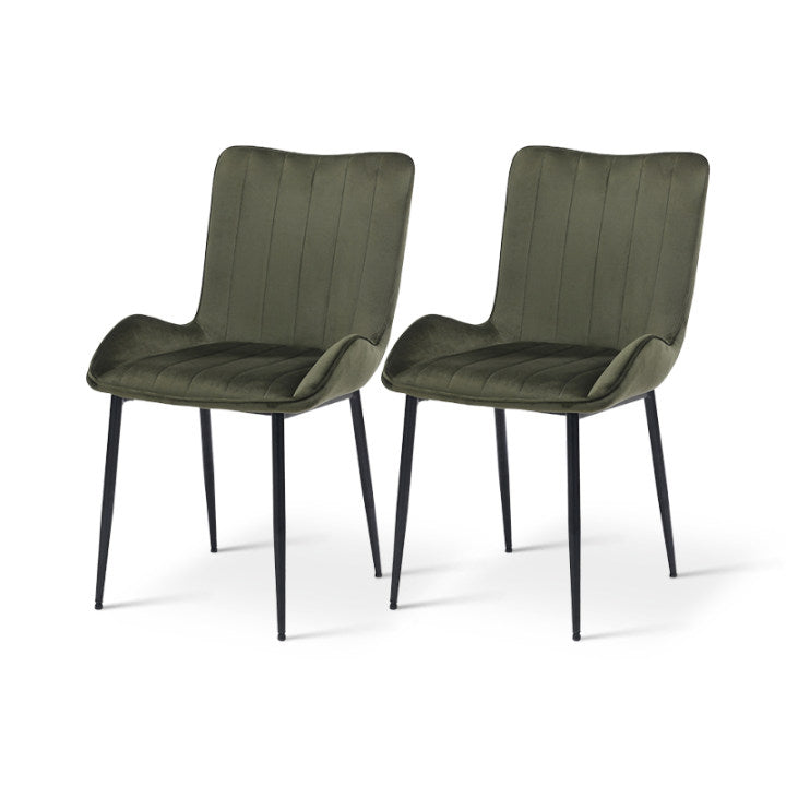 Chaise à manger Edith en tissu bouclé beige avec pieds en bois clair - design scandinave moderne et assise rembourrée