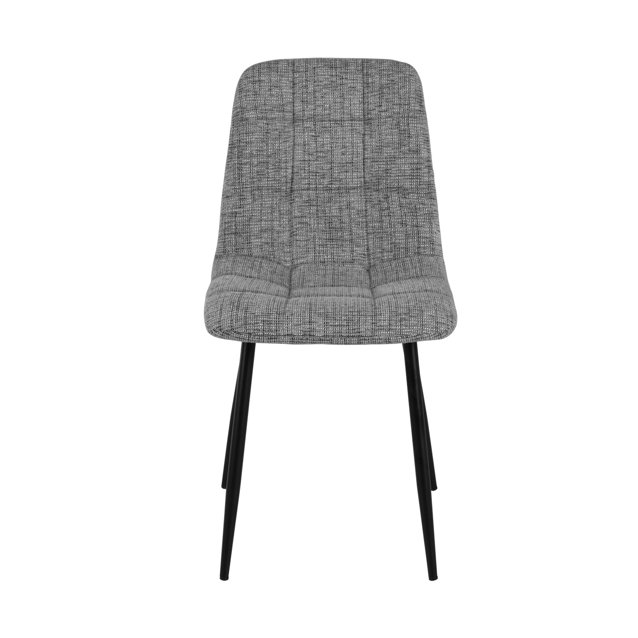 Découvrez le lot de 3 chaises de salle à manger OFCASA Aoife en tissu lin aux couleurs assorties : un design moderne avec assise confortableavec motif matelassé à carreaux, pieds en métal robustes et montage facile — parfait pour un intérieur contemporain.