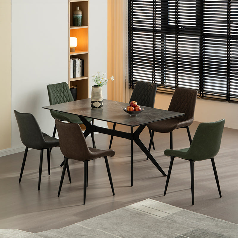 Chaise à manger en similicuir,Meuble de salle à manger design,Décoration intérieure contemporaine,Ensemble de cuisine moderne,Chaise en similicuir,Chaise à manger OFCASA,Chaise en cuir OFCASA,Chaise à manger classique en cuir,Chaise à manger verte,Chaise à manger marron,Décoration d'intérieur,Meubles,Meubles de cuisine