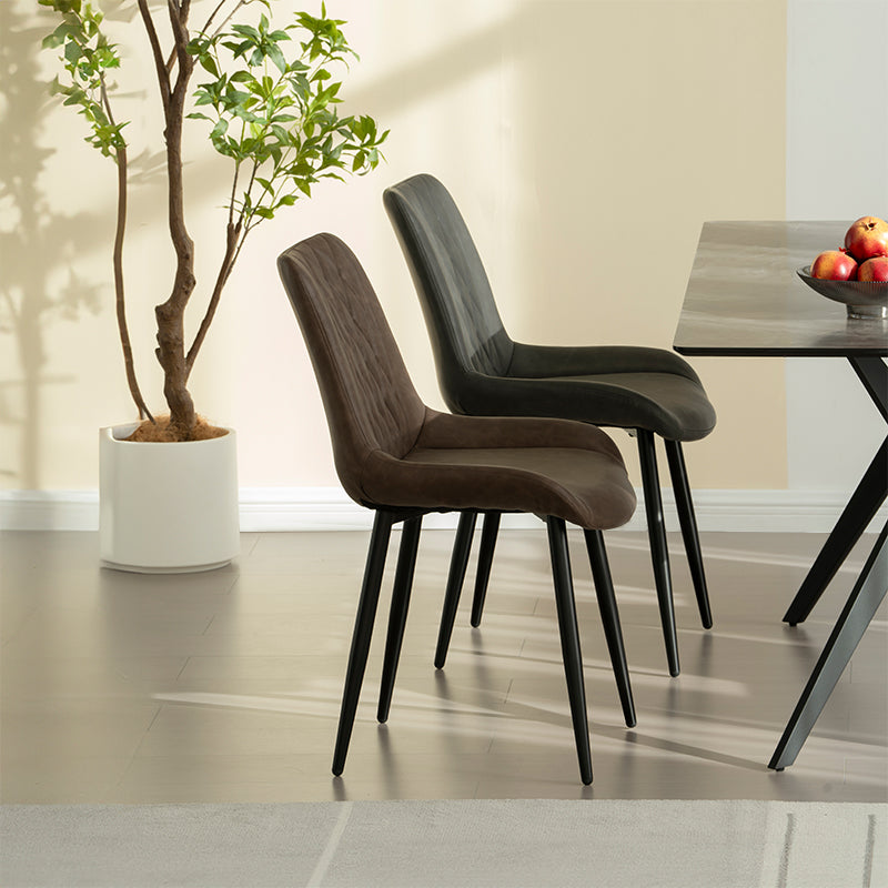 Chaise à manger en similicuir,Meuble de salle à manger design,Décoration intérieure contemporaine,Ensemble de cuisine moderne,Chaise en similicuir,Chaise à manger OFCASA,Chaise en cuir OFCASA,Chaise à manger classique en cuir,Chaise à manger verte,Chaise à manger marron,Décoration d'intérieur,Meubles,Meubles de cuisine