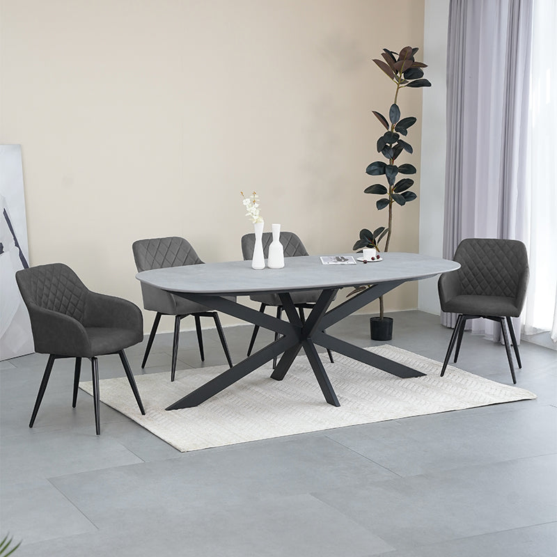 Découvrez les OFCASA fauteuil pivotants Frazer Diamond— similicuir douillet, rotation à 360°, et base métallique solide. Des chaises de salle à manger pivotantes élégantes et confortables, parfaites pour les intérieurs modernes au Royaume-Uni.