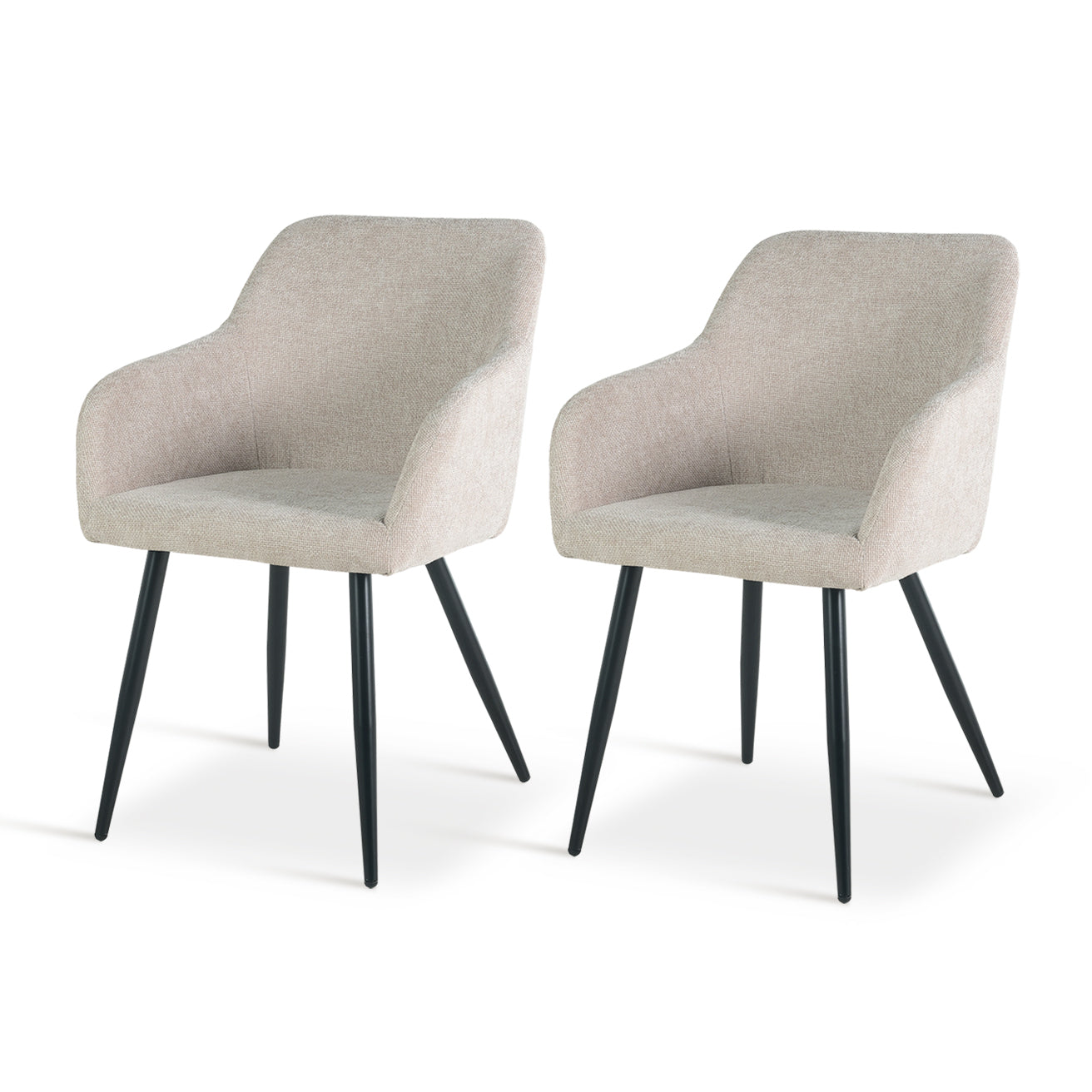 Découvrez OFCASA Frazer Chaises de Salle à Manger en lin — avec une assise matelassée douce, des pieds en métal robustes et un montage simple. Parfaites pour créer un espace repas élégant et chaleureux.