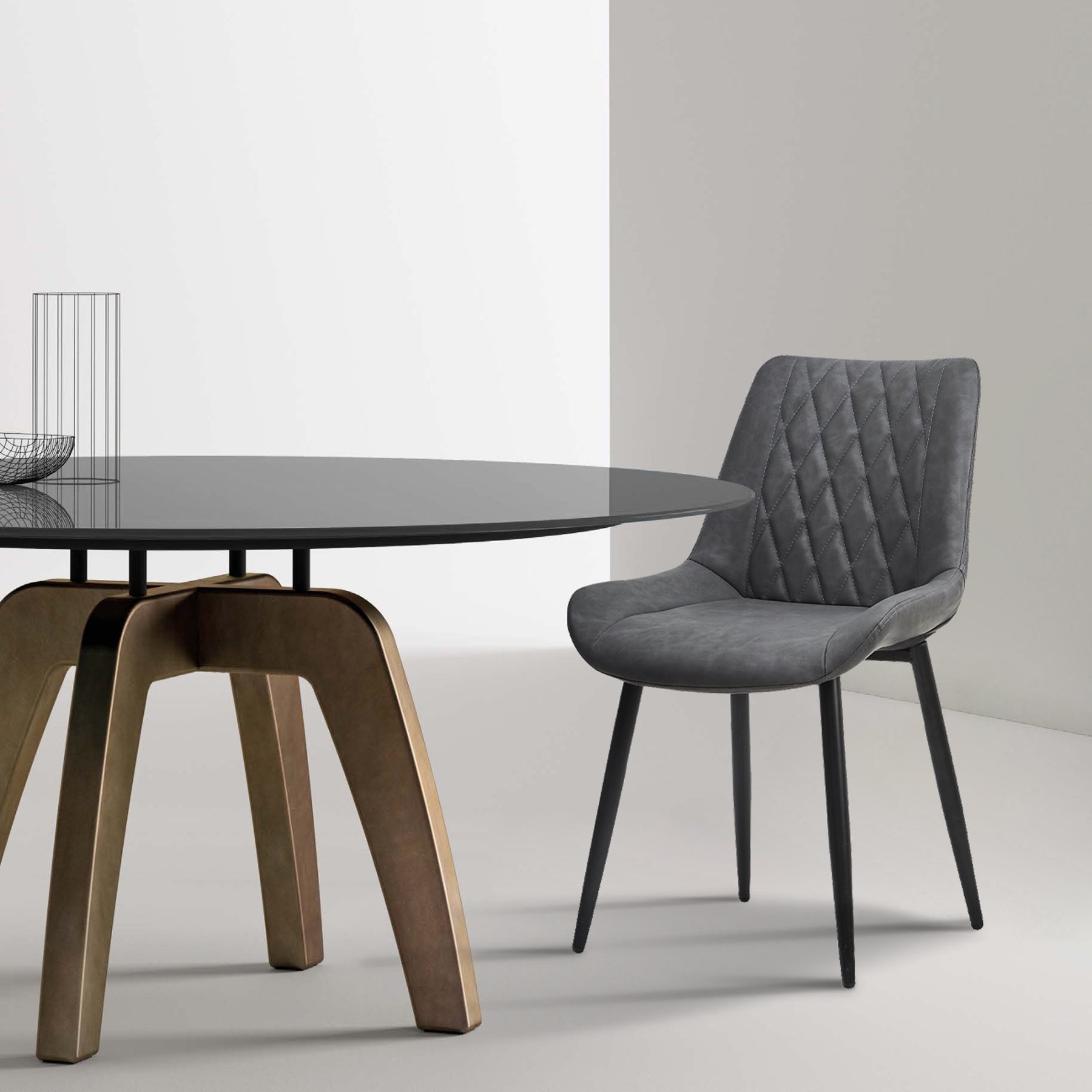 Chaise à manger en similicuir,Meuble de salle à manger design,Décoration intérieure contemporaine,Ensemble de cuisine moderne,Chaise en similicuir,Chaise à manger OFCASA,Chaise en cuir OFCASA,Chaise à manger classique en cuir,Chaise à manger verte,Chaise à manger marron,Décoration d'intérieur,Meubles,Meubles de cuisine