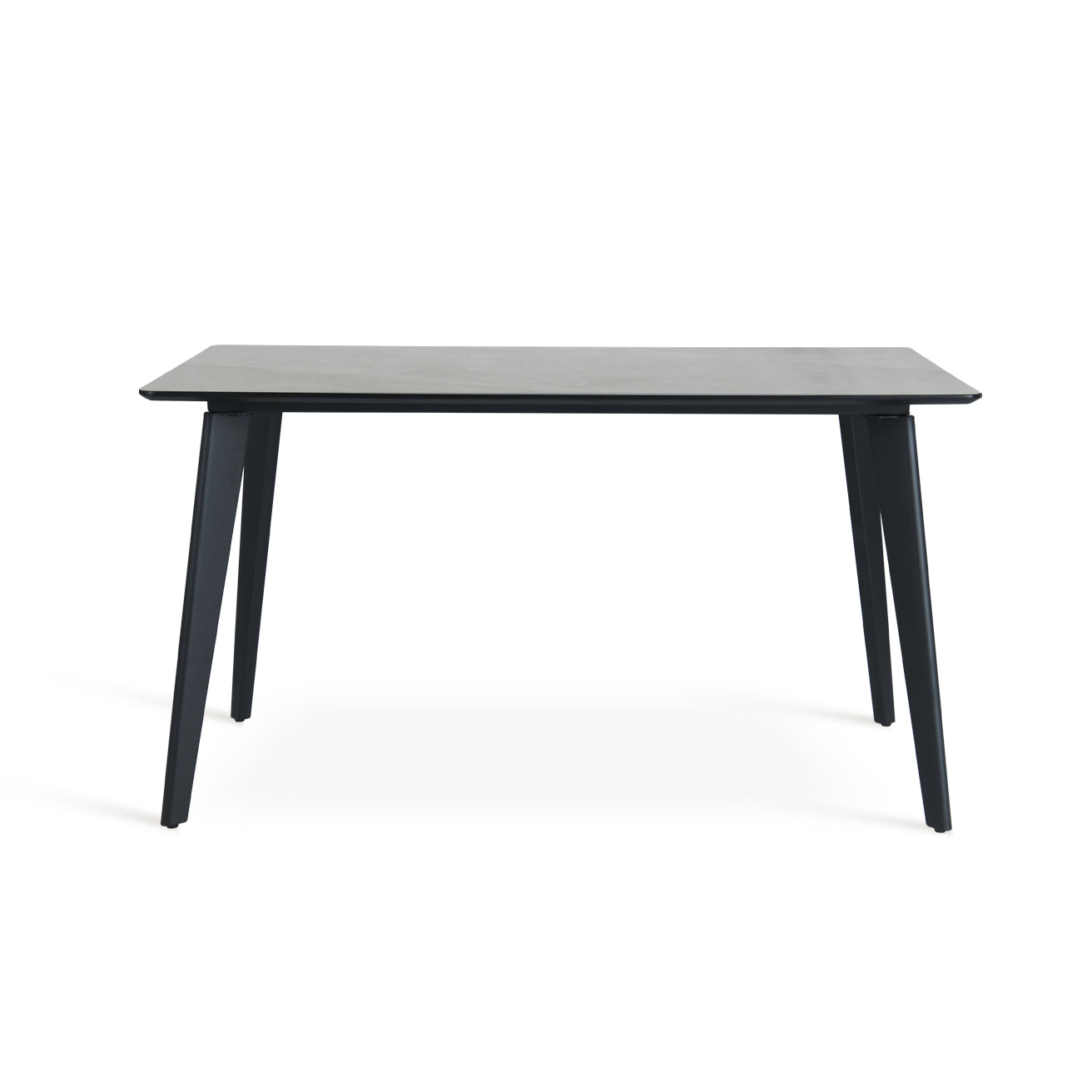 Table de salle à manger Rectangulaire Valdez [Marbre gris] [140 cm]