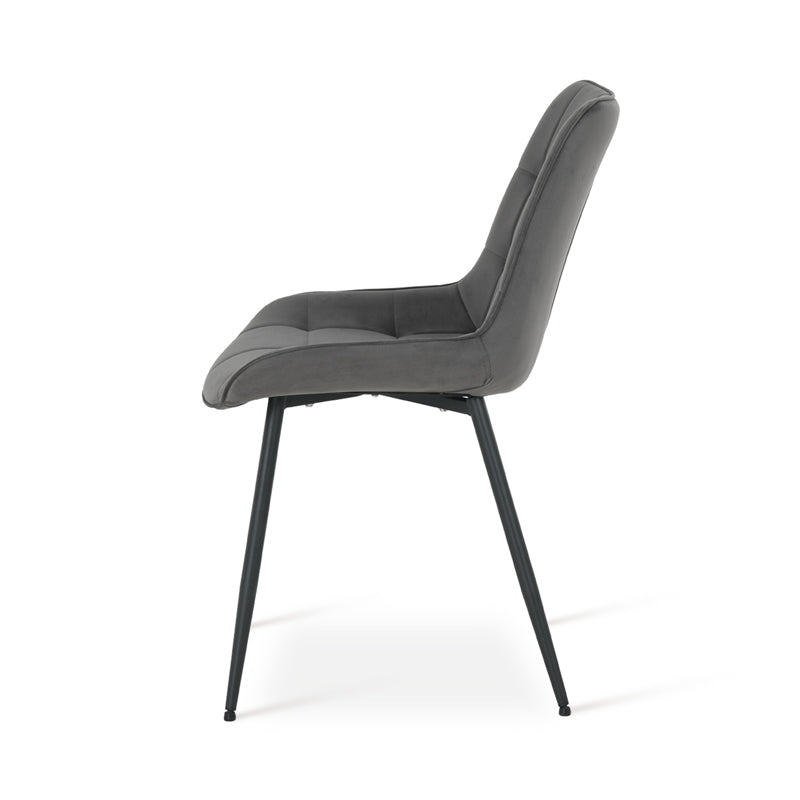 Chaise de Salle à Manger Orozco [Lot de 2] [Velours]