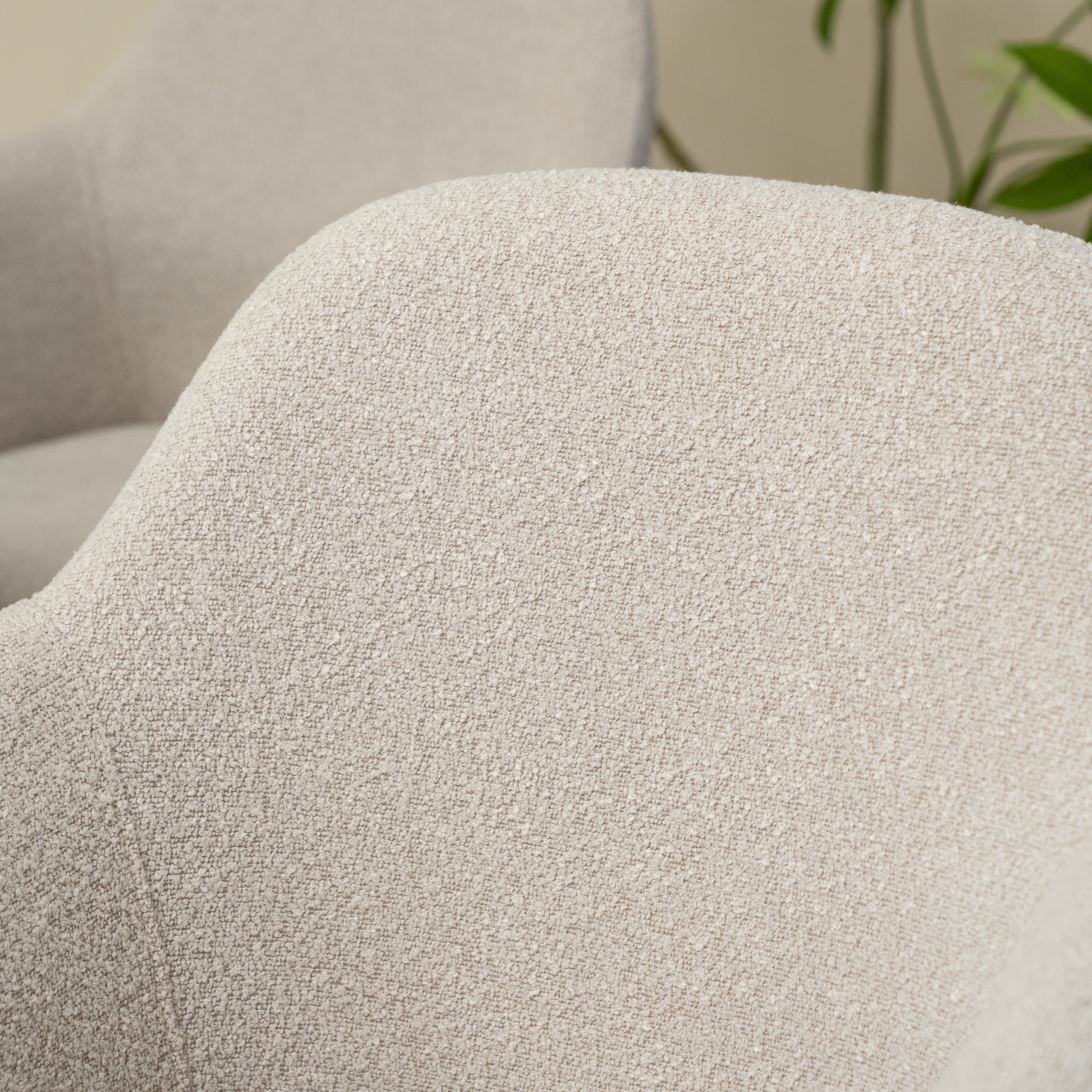 Fauteuil salle à manger Neve [Lot de 2] [Tissu Bouclette]