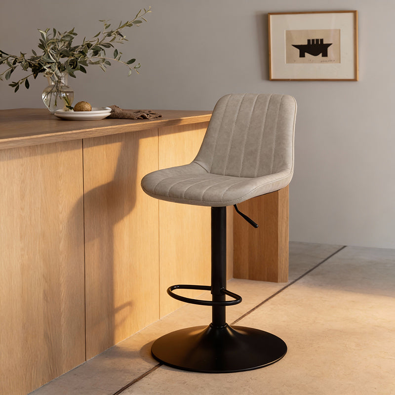 Tabouret De Bar Jarvis AH [Lot de 2] [Simili cuir] [62cm-82cm]