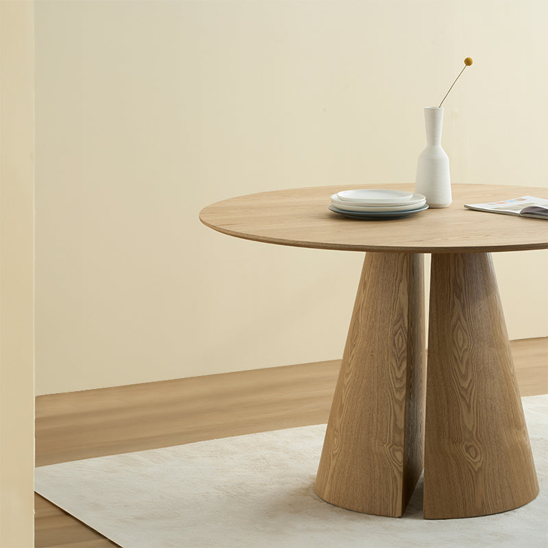 Table de salle à manger ronde Isabeau et 4 Fauteuil salle à manger Harlow [Ensemble de Salle à Manger]