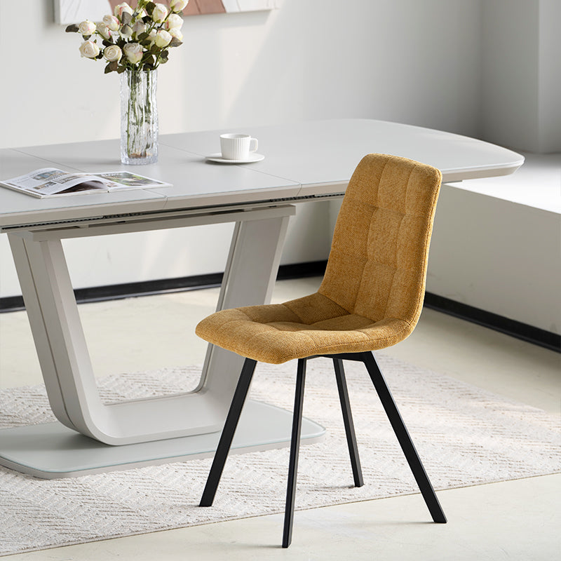 Chaise de salle à manger Aoife Sleek [Lot de 2] [Tissu en lin]