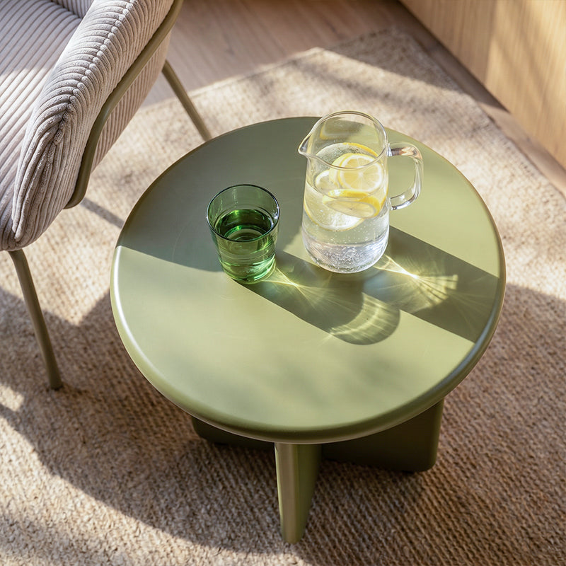 Table d'appoint ronde Chelsea [Vert] [50 cm]