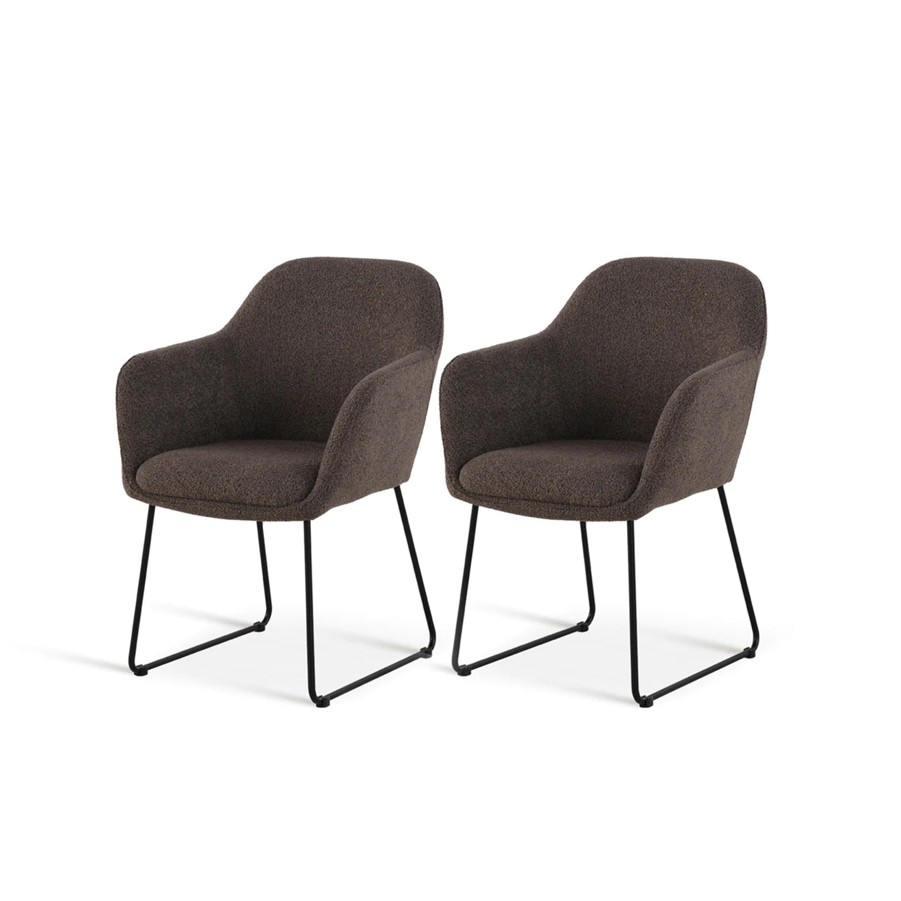 Fauteuil design Neve UDC22123 en velours gris-bleu, dossier incurvé ergonomique et pieds en métal doré. Idéal pour salon moderne ou bureau élégant. Profondeur d'assise généreuse (55cm) et structure stable.