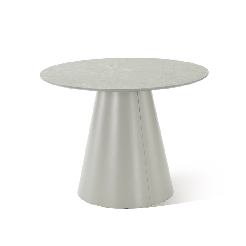 Table à Manger Ronde Elowen et 4 Chaises de Salle à Sanger Karin [Ensemble de salle à manger]