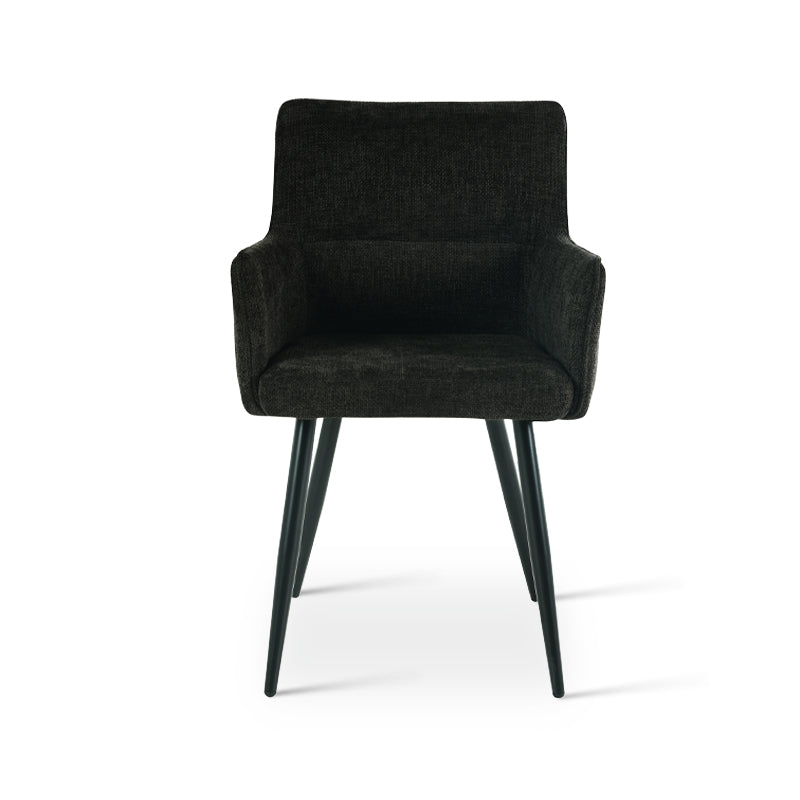 Fauteuil salle à manger Kaya [Lot de 2] [Tissu en lin]