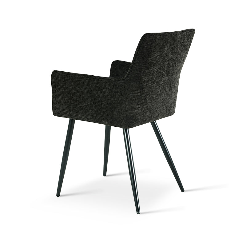 Fauteuil salle à manger Kaya [Lot de 2] [Tissu en lin]