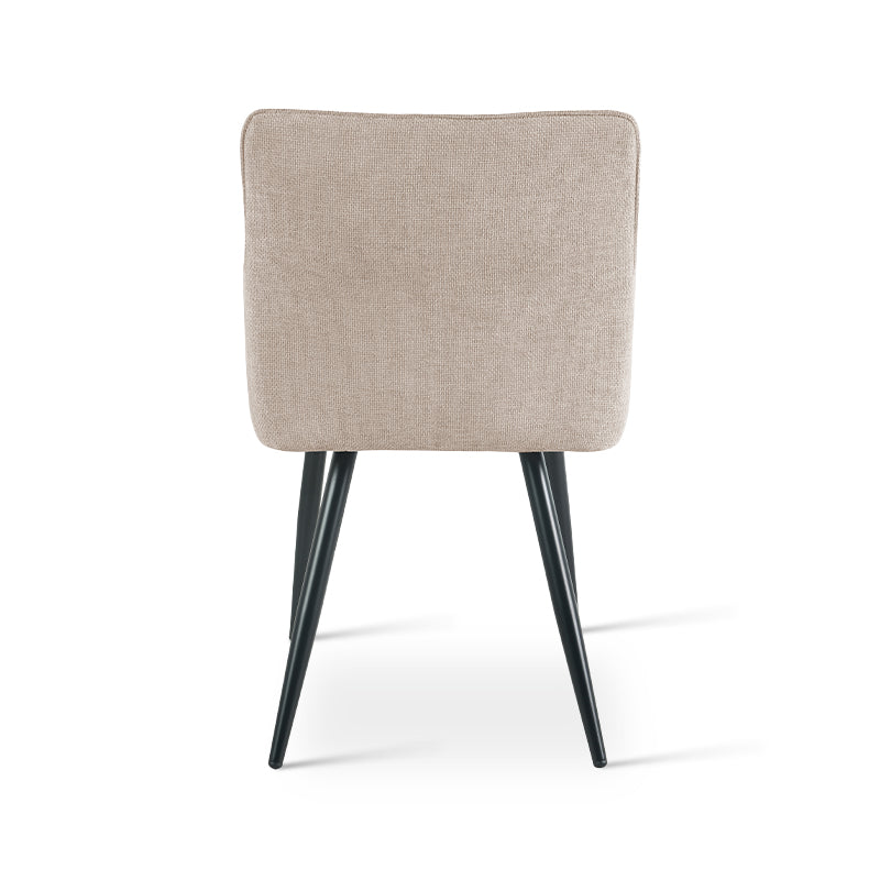 Fauteuil salle à manger Kaya [Lot de 2] [Tissu en lin]