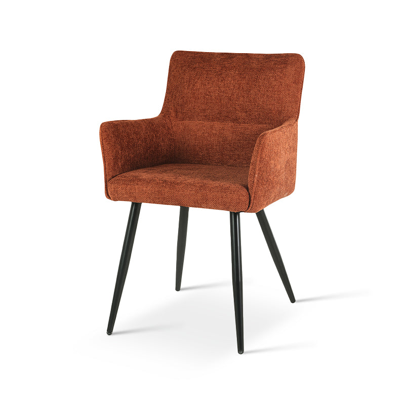 Fauteuil salle à manger Kaya [Lot de 2] [Tissu en lin]