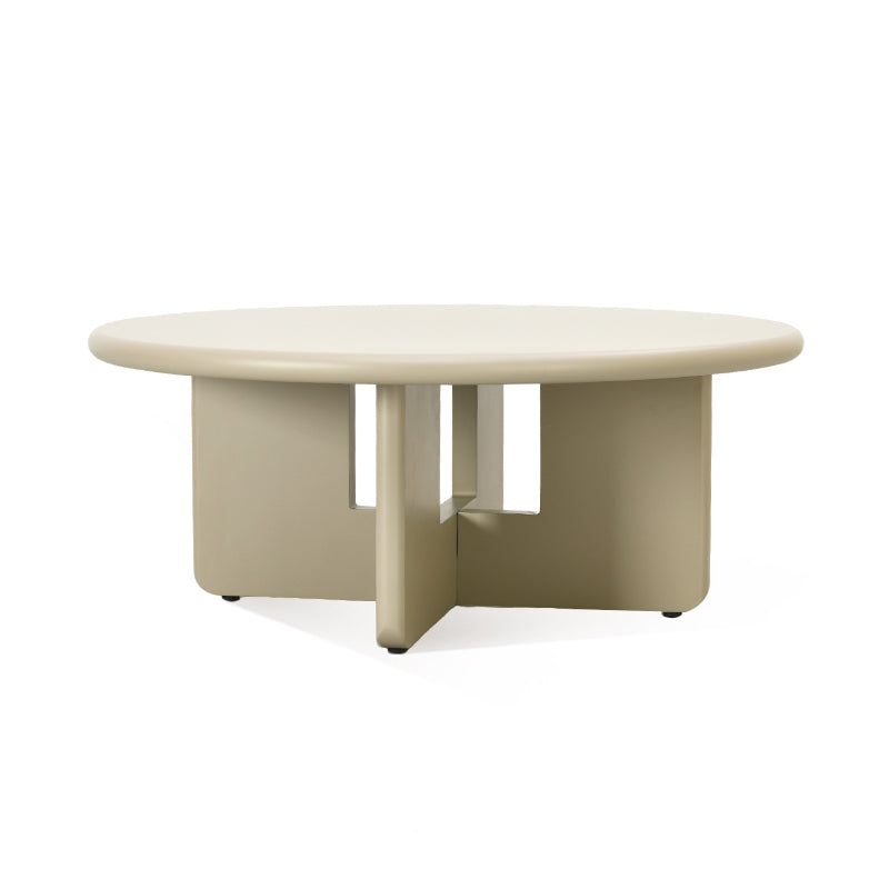 Ensemble de tables basses rondes mates Aine Chelsea [Vert et Beige]