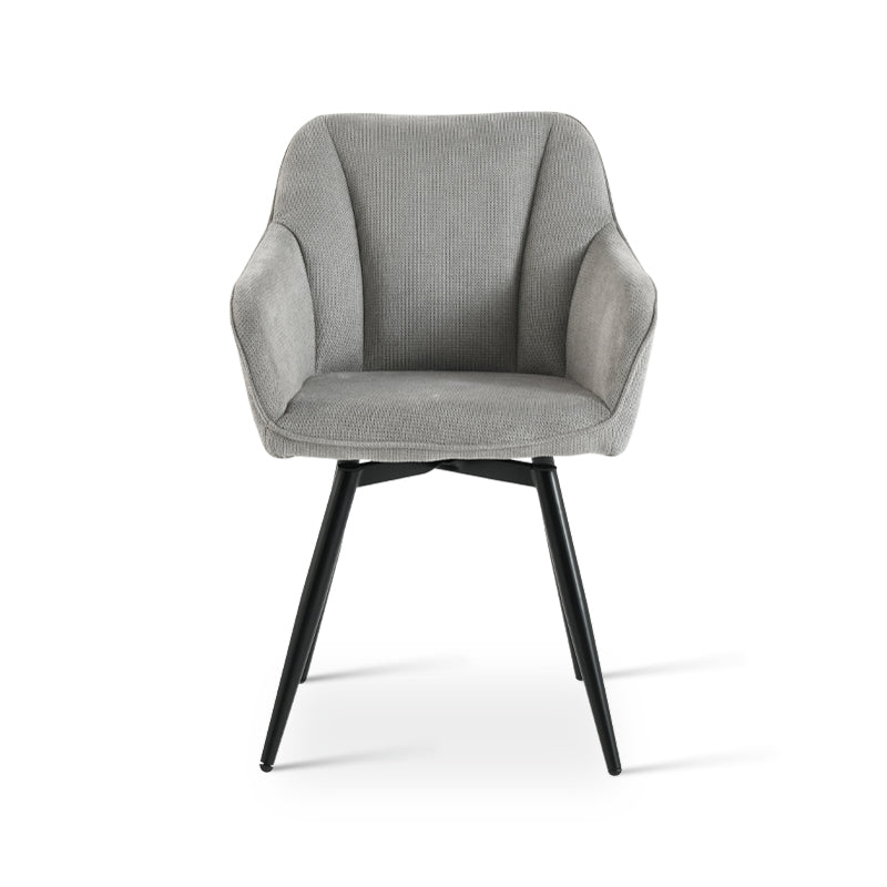 Fauteuil salle à manger pivotantes à 360° Sienna [Lot de 2] [Tissu en lin]