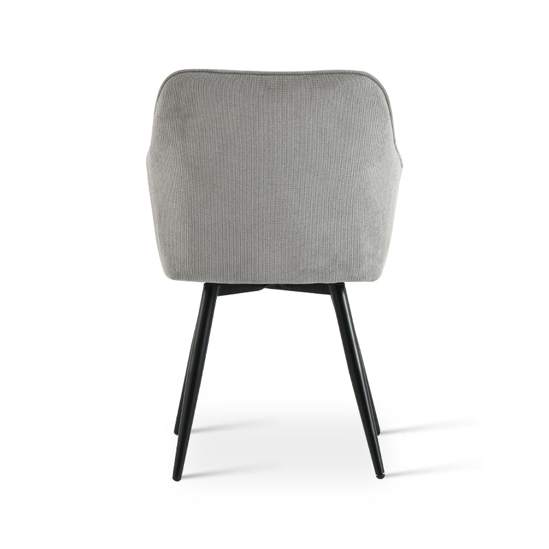 Fauteuil salle à manger pivotantes à 360° Sienna [Lot de 2] [Tissu en lin]