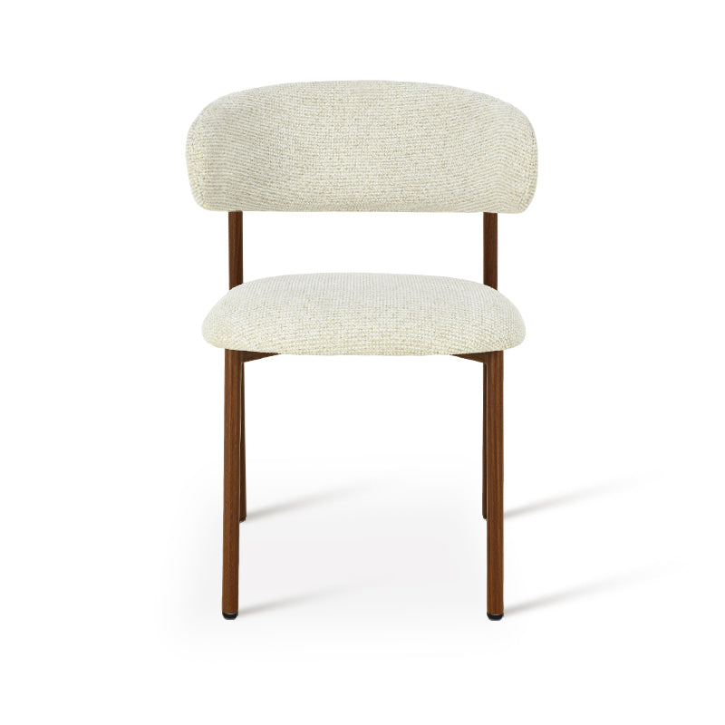 Chaise de salle à manger Zahra S [Lot de 2] [Tissu effet lin] [⌀ 2.5 cm]