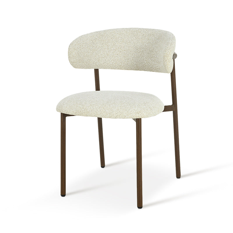 Chaise de salle à manger Zahra S [Lot de 2] [Tissu en lin] [⌀ 2.5 cm]