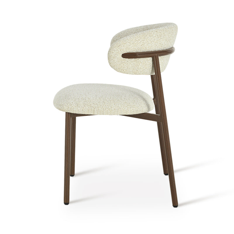 Chaise de salle à manger Zahra S [Lot de 2] [Tissu en lin] [⌀ 2.5 cm]