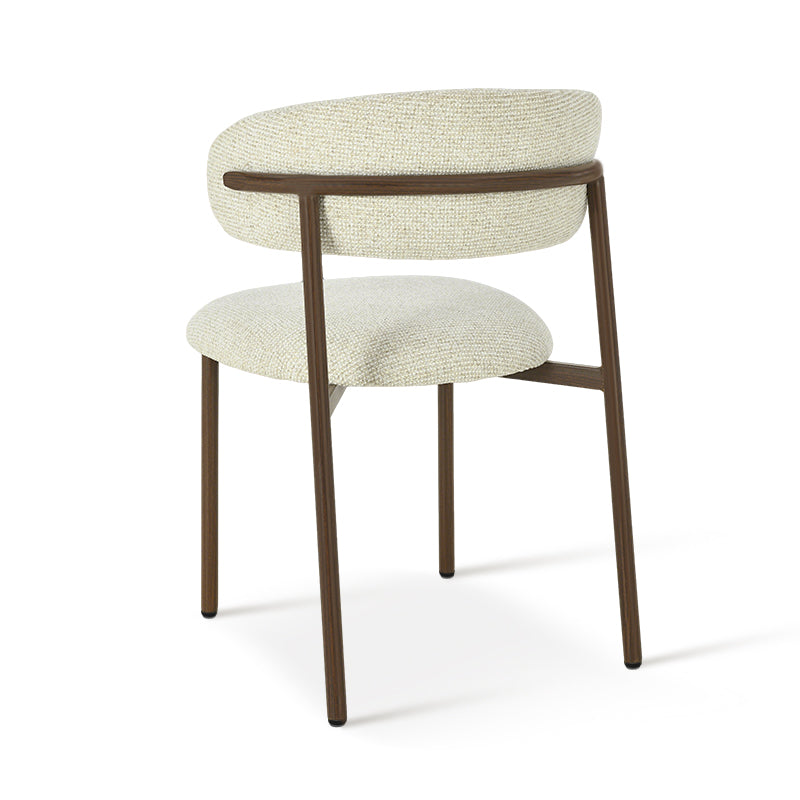 Chaise de salle à manger Zahra S [Lot de 2] [Tissu en lin] [⌀ 2.5 cm]