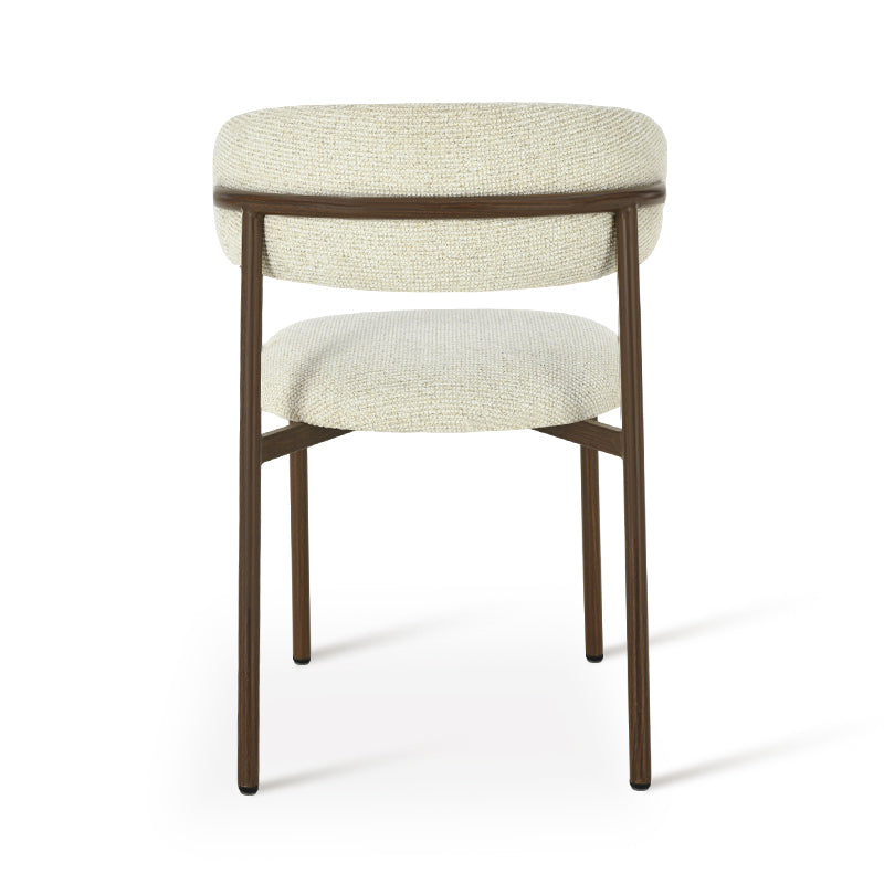 Chaise de salle à manger Zahra S [Lot de 2] [Tissu en lin] [⌀ 2.5 cm]