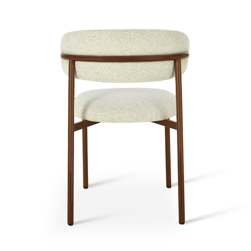 Chaise de salle à manger Zahra S [Lot de 2] [Tissu effet lin] [⌀ 2.5 cm]