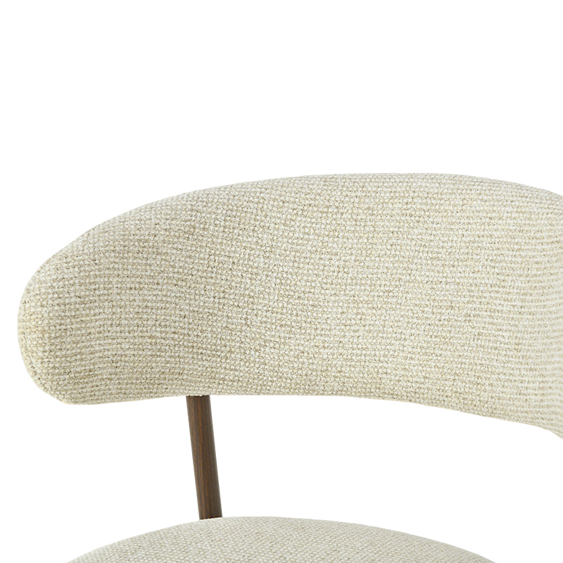 Chaise de salle à manger Zahra S [Lot de 2] [Tissu en lin] [⌀ 2.5 cm]