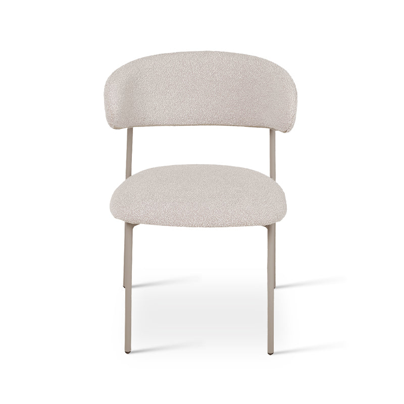 Chaise de salle à manger Zahra [Lot de 2] [Tissu Boucle] [⌀ 1.9 cm]