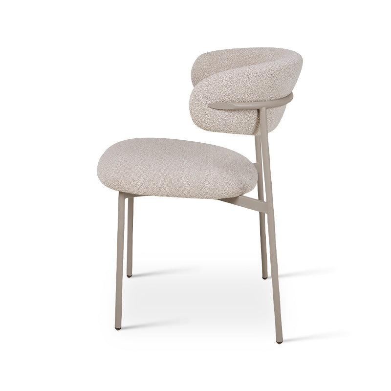 Chaise de salle à manger Zahra [Lot de 2] [Tissu Boucle] [⌀ 1.9 cm]