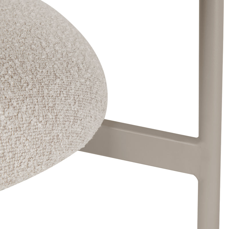 Chaise de salle à manger Zahra [Lot de 2] [Tissu Boucle] [⌀ 1.9 cm]