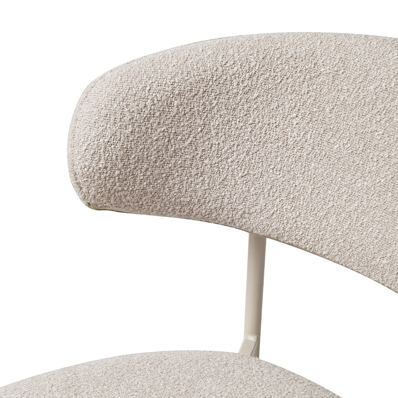 Chaise de salle à manger Zahra [Lot de 2] [Tissu Boucle] [⌀ 1.9 cm]