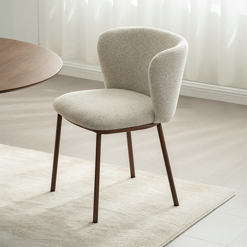 Chaise de Salle à Manger Karin [Lot de 2] [Tissu Bouclette & lin]