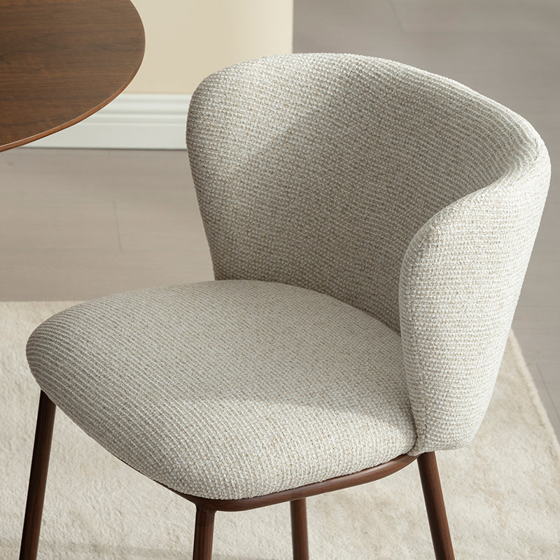 Chaise de Salle à Manger Karin [Lot de 2] [Tissu Bouclette & lin]