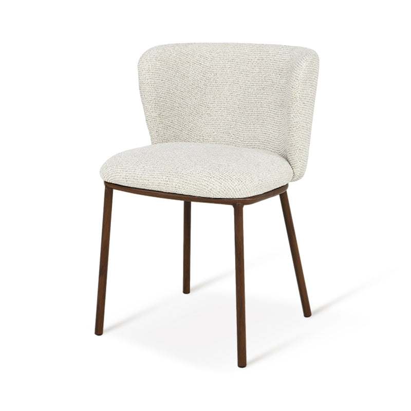 Chaise de Salle à Manger Karin [Lot de 2] [Tissu Bouclette & lin]