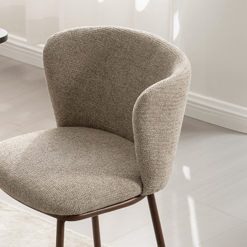Chaise de Salle à Manger Karin [Lot de 2] [Tissu Bouclette & lin]