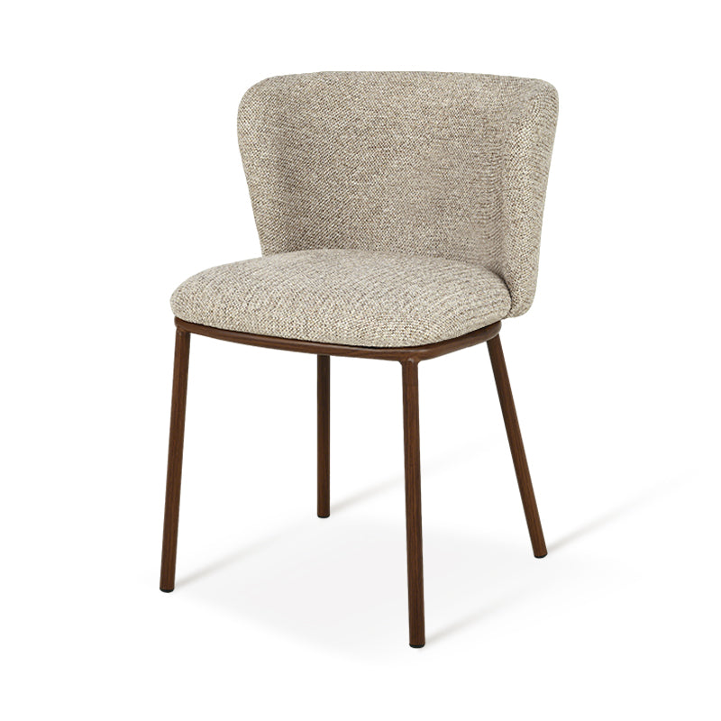 Chaise de Salle à Manger Karin [Lot de 2] [Tissu Bouclette & lin]