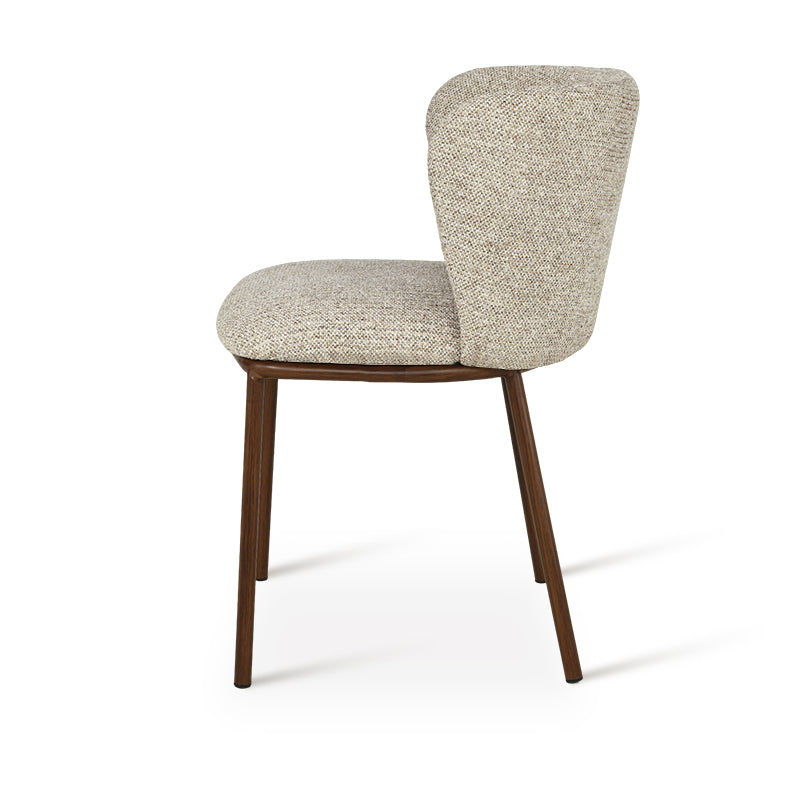 Chaise de Salle à Manger Karin [Lot de 2] [Tissu Bouclette & lin]