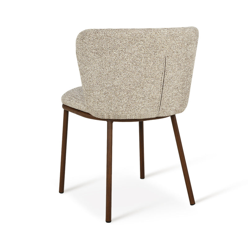 Chaise de Salle à Manger Karin [Lot de 2] [Tissu Bouclette & lin]