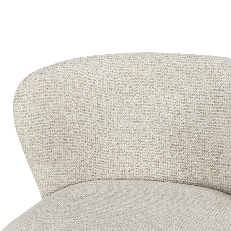 Tabouret de Bar Karin [Lot de 2] [Tissu Bouclette & lin] [65 cm]