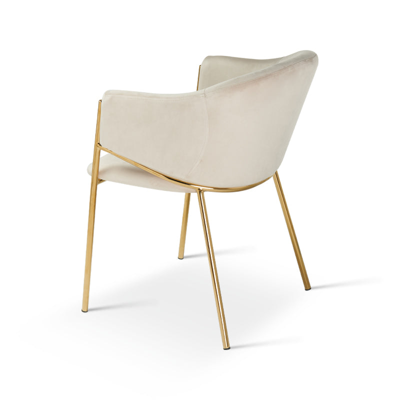 Fauteuil salle à manger Dalila [Lot de 2] [Velours]