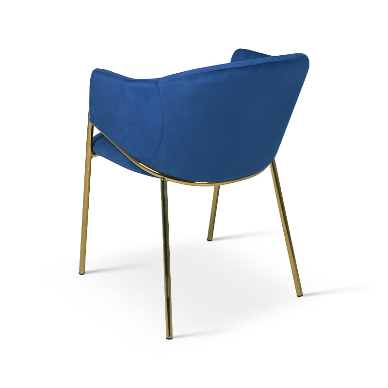 Fauteuil salle à manger Dalila [Lot de 2] [Velours]