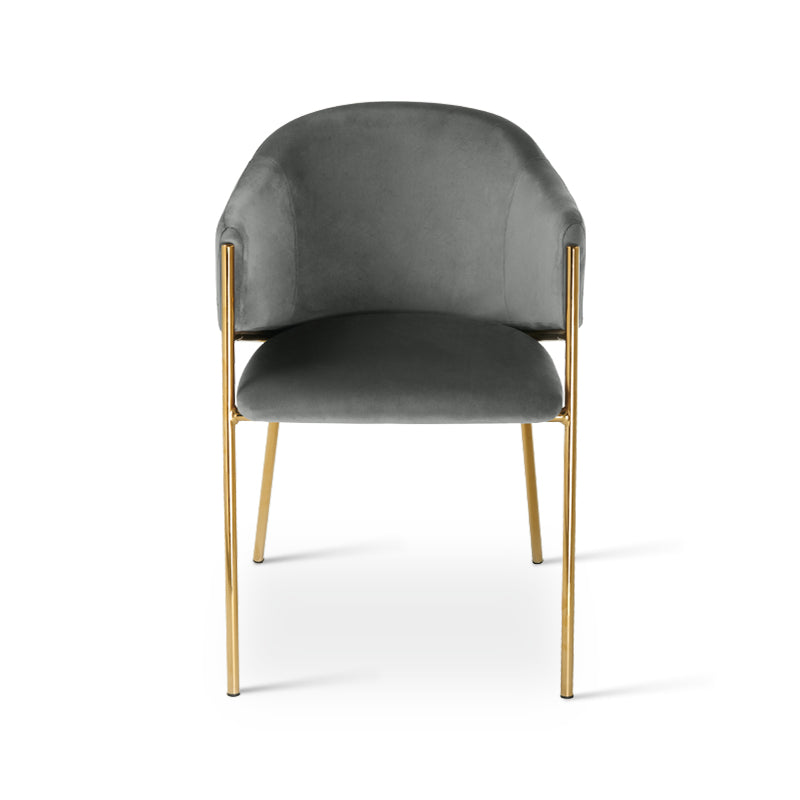 Fauteuil salle à manger Dalila [Lot de 2] [Velours]