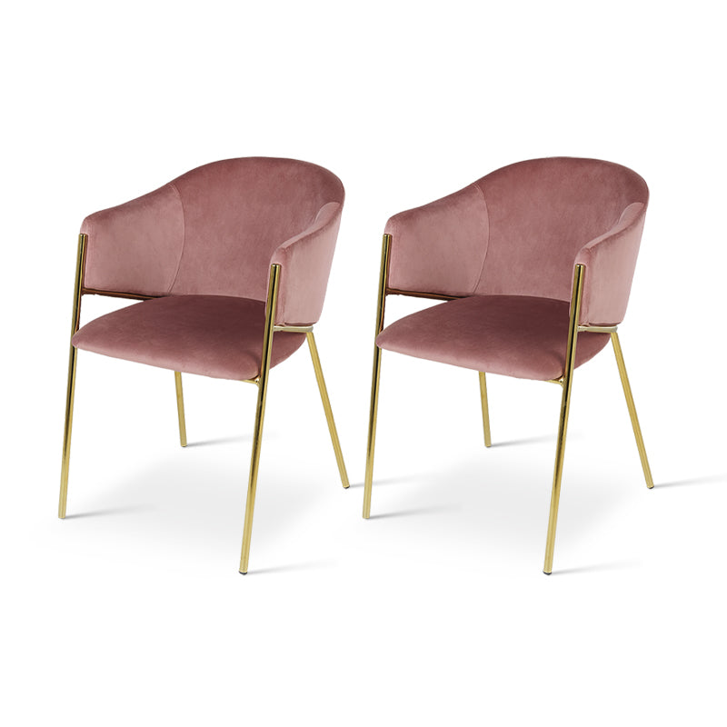 Fauteuil salle à manger Dalila [Lot de 2] [Velours]