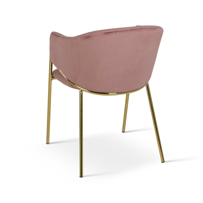 Fauteuil salle à manger Dalila [Lot de 2] [Velours]