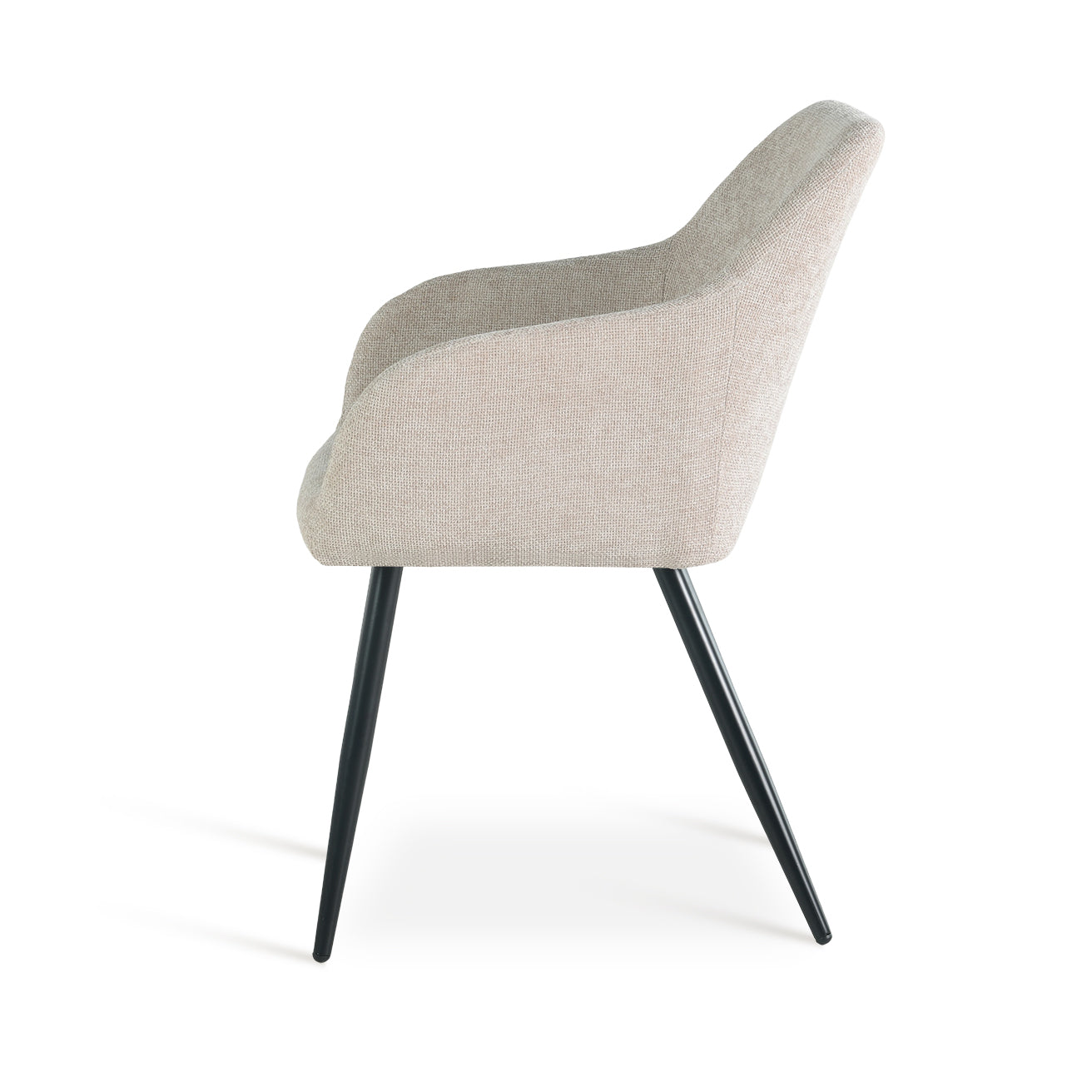 Fauteuil salle à manger Frazer [Lot de 2] [Tissu en lin]