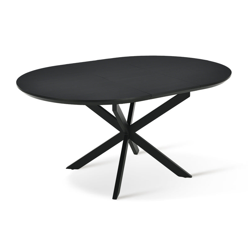 Table de salle à manger ronde extensible Beverly [120-160cm]