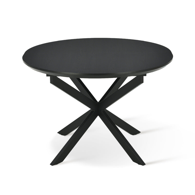Table de salle à manger ronde extensible Beverly [120-160cm]